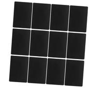 ABOOFAN Lot de 12 Mini-tableaux de Prix Multifonctionnels Format A7 en Abs Noir, Étiquettes D'affichage Effaçables Pince Verticale, pour Supermarchés et Vente Détail, Affichage Prix