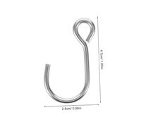 ABOOFAN Lot De 15 Crochets De Balance En Métal Accessoires De Pesée Crochets De Suspension Pièces D'Équipement De Pesée Argenté