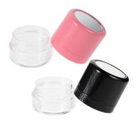 ABOOFAN Lot de 2 Boîtes Poudre Rechargeables 5g avec Miroir et Applicateur Éponge, Récipient Poudre de Maquillage Réutilisable pour Shampoing Sec et Contrôle Sébum, Format Compact Voyage,
