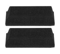 ABOOFAN Lot de 2 Brosses à Barbe en Éponge Souple Noire Petite Brosse de Nettoyage Multifonction pour Poils et Cheveux pour Lavabo et Soins Masculins Après la Coupe