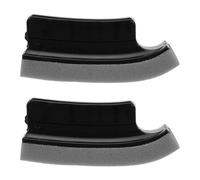 ABOOFAN Lot de 2 Brosses Incurvées de Nettoyage pour Lavabo Éponge Noire Douce et Réutilisable pour Poils de Barbe pour Salon de Coiffure Toilette et Retouches en Voyage