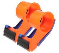 ABOOFAN Lot de 2 Coupe-Ruban D’Emballage Portatifs en Plastique Léger Dévidoirs Ergonomiques pour Ruban Adhésif Outil D’Entrepôt Robuste pour Scellage et Emballage de Colis