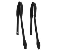 ABOOFAN Lot de 2 Dragonnes Noires pour Bâtons de Ski et de Randonnée Sangle Extérieure Réglable pour Bâtons de Marche Attache de Protection Résistante pour Activités de Plein Air