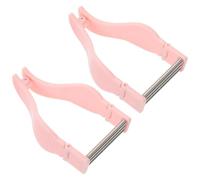 ABOOFAN Lot de 2 Épilateurs Visage Manuels en Rose Épilation au Fil pour Lèvre Supérieure et Menton Épilateur Facial sans Irritation pour Élimination Précise des Poils Indésirables