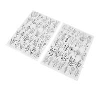 ABOOFAN Lot de 2 Feuilles Hydrosolubles à Broder, Stabilisateur pour Broderie Solide et Facile à Déchirer, pour Bricolage et Couture la Main