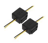 ABOOFAN Lot de 2 Filtres Anti-parasites Universels 12 V pour Voiture, Isolateur de Bruit Audio, Filtre Alimentation Électrique, Compatible Systèmes Audio et Vidéo, du Bruit pour Véhicule