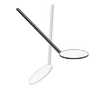 ABOOFAN Lot de 2 Miroirs Ronds D'examen pour Extensions de Cils, Légers et Compacts, Surface en Verre Solide, Accessoire Professionnel pour Inspection Précise et Soin des Cils, Usage