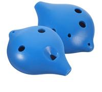ABOOFAN Lot de 2 Ocarinas à 6 Trous en Ac pour Débutants, Instrument de Musique Portable en Plastique Bleu, Petit Ocarina Léger pour Garçon et Filles et Étudiants, pour Apprendre et Jouer