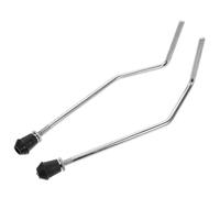 ABOOFAN Lot de 2 Pieds de Plancher Argentés pour Grosse Caisse, Supports Réglables et Robustes pour Batterie et Caisse Claire, Accessoires Polyvalents pour Instruments de Percussion, Kit