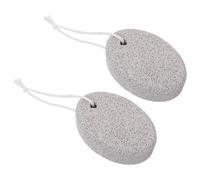 ABOOFAN Lot de 2 Pierres Ponces Exfoliantes pour Pieds, Pierre de Soin Personnel Multiporeuse Gris Ivoire, Râpe à Talons pour Peau Dure, Kit Pédicure Doux pour Éliminer Peaux Mortes
