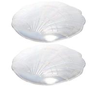 ABOOFAN Lot de 2 Plateaux Transparents pour Manucure et Nail Art Palette de Mélange de Couleurs DIY en Acrylique Accessoires pour Salons de Beauté et Photographie Outil Pratique pour