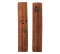 ABOOFAN Lot de 2 Presse-papiers en Bois Massif Marron pour Calligraphie Chinoise, Léger et Portable, Design Oriental Classique, pour Bureau et Étude à Domicile