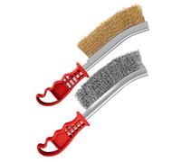 ABOOFAN Lot de 2 Set de Brosses Métalliques Antirouille en Cuivre et Acier Inoxydable, Robustes et Multifonctionnelles, pour Nettoyage Industriel et Domestique, Élimination Rouille