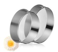 ABOOFAN Lot de 2 tamis ronds en acier inoxydable pour la cuisson de gâteaux, tamis à tambour, passoire de cuisine pour céréales, haricots, pâtes, sucre glace (maille 60/40)