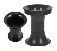 ABOOFAN Lot de 2 Tubes Évent Bass-Reflex pour Caisson de Haut-Parleur en Abs Noir, Améliore Les Basses et Réduit la Distorsion Sonore pour Home Cinéma