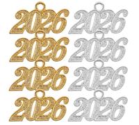 ABOOFAN Lot De 20 Breloques NuméRo 2026 En Alliage Pour Bijoux DIY Pendentifs Pour Collier Bracelet Et DéCorations De Remise Des DiplôMes Et Nouvel an