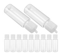 ABOOFAN Lot de 20 Flacons Pompe de 35 Ml Transparents avec Bouchon Plat Anti-Fuite Distributeurs Rechargeables pour Lotion Sérum et Soins du Visage Contenants Vides Pratiques pour