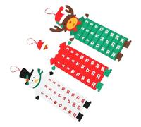 ABOOFAN Lot de 3 Calendriers de L'Avent en Feutre à Suspendre Calendrier de Noël à Compter Décoration Murale Festive pour Garçon et Filles Couleurs Rouge Vert et Blanc 3 Pièces