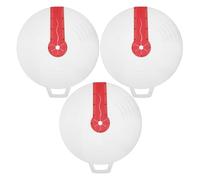 ABOOFAN Lot de 3 Couvercles Anti-Éclaboussures en Silicone et PP Rouge pour Bol Mélangeur 34X31X1 CM Protection Anti-Débordement pour Batteur Électrique la Cuisine Pâtisserie Usage