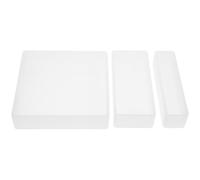 ABOOFAN Lot de 3 Moules Rectangulaires en Silicone 10X10Cm 10X4Cm et 10X2Cm pour Résine Époxy et Cristal Moules Antiadhésifs pour Loisirs Créatifs Décoration Intérieure et Fabrication