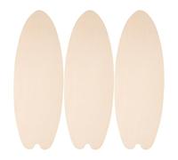 ABOOFAN Lot de 3 ornements de planche de surf non finis pour bricolage, petite planche en bois à suspendre mur, planche de surf décorative à peindre, travaux manuels, 45 x 16 cm