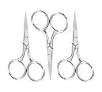 ABOOFAN Lot de 3 Petits Ciseaux à Sourcils en Acier Inoxydable Coupe Précise pour Poils Visage et Nez Taille Compacte pour Voyage et Usage Quotidien