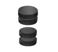 ABOOFAN Lot de 4 Aimants Noirs pour Sourdine de Cymbale, 1 Grosse 1 Moyenne 2 Petites Pièces Magnétiques Compatibles Cloche à Vache, Accessoires Pratiques Bruit