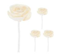ABOOFAN Lot De 4 BâTonnets Diffuseurs sans Feu avec MèChe en Corde Et Fleurs Artificielles pour Diffuseur D'AromathéRapie Parfum Floral IntéRieur