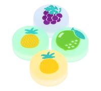 ABOOFAN Lot de 4 Capuchons Joystick en Silicone pour Manette Switch Design Fruit Lumineux, Installation Facile, pour Accessoires Gaming