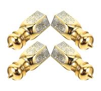 ABOOFAN Lot De 4 Flacons De Parfum Rechargeables 6ml En Verre Petit Format Anti-lumière Pour Voyage Et Usage Personnel Design à Bille Roulante