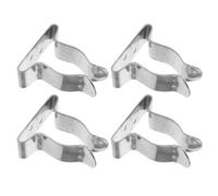 ABOOFAN Lot de 4 Pinces à Ressort en Acier Inoxydable Grosse Taille pour Crochet de Bateau Clips de Fixation pour Pagaies et Canne à Pêche Support Nautique Solide pour Kayaks et Yachts