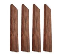 ABOOFAN Lot de 4 Planches en Bois Massif de Noyer 20x5x1 Cm, Blocs de Bois Dur Non Finition pour Sculpture et Bricolage, Finition Naturelle Grain Visible, Décor Intérieur et Travaux