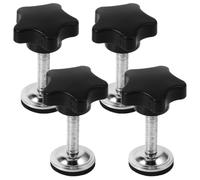 ABOOFAN Lot de 4 vis de réglage de plaque de pression avec rondelles et écrous M8 filetés pour tondeuse à gazon, base parapluie, outils de travail du bois et gabarits