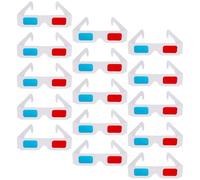 ABOOFAN Lot de 40 Lunettes 3D Anaglyphes en Papier Léger Universelles pour Cinéma et Vacances Verres Rouge et Bleu pour Famille et Amis