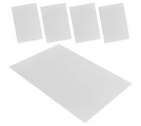 ABOOFAN Lot de 5 Feuilles Thermorétractables Imprimables en Plastique Blanc Transparent, Léger et Stable pour Décoration Extérieure et Bricolage Artistique