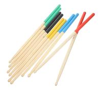 ABOOFAN Lot de 5 Paires de Batterie 7a en Bois D’érable Surface Antidérapante, Couleurs Vives pour Percussion, Maillets Instruments de Musique, Usage et Garçon et Filles
