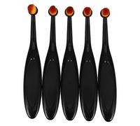 ABOOFAN Lot de 5 Pinceaux Estompeurs à Encre Noirs Poils Souples en Pbt Mini Pinceaux Mélangeurs pour Création de Cartes et Projets Artistiques Outils Précis pour Mélange D’Encres en