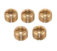 ABOOFAN Lot de 5 Vis de Serrage Dorées pour Bocal de Saxophone Soprano, Alto et Ténor Dimensions 11 X 11 X 7 Mm Accessoires de Réparation pour Instruments à Vent, Outils D’entretien et