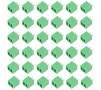 ABOOFAN Lot de 50 Connecteurs Électriques à Broches Droits pour Bornier Pcb, Prise Phoenix en Plastique, Conception Compacte pour Applications Industrielles et Équipements Électroniques