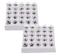 ABOOFAN Lot de 50 Mini Ampoules 2,5v Culot E10 en Fer et Verre, Sécurisées pour Expériences Électriques Étudiantes, pour Lampe de Poche et Projets Multiples