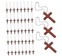 ABOOFAN Lot de 50 Pendentifs en Forme De Croix De Noël Breloques Chrétiennes Souvenirs De Baptême Breloques en Forme De Croix De Prière Décorations De