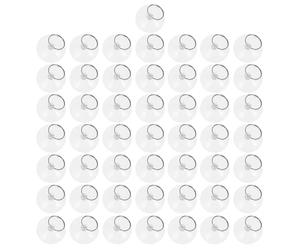 ABOOFAN Lot de 50 Ventouses Annulaire en PVC Transparent 25 Mm pour Écran LCD de Téléphone et Tablette, Outil Manuel de Réparation Portable, Forte Aspiration, Adapté aux Écrans Fragiles