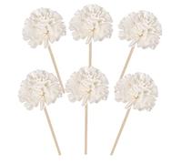 ABOOFAN Lot De 6 Bâtonnets Diffuseurs en Rotin À Fleurs Recharges pour Diffuseur Décoration Dintérieur Voiture Bureau