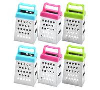 ABOOFAN Lot de 6 mini râpes à gingembre et ail - Râpe multifonction - Râpe à râper à l'ail - Râpe pour la cuisine, le fromage, le gingembre, les légumes