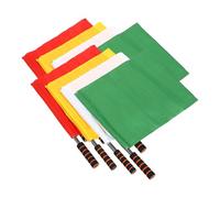 ABOOFAN Lot de 8 Drapeaux d'Arbitre de Football Colorés Légers et Robustes en Acier Inoxydable Kit Portable pour Signalisation et Arbitrage Multisports pour Compétitions et