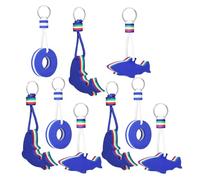 ABOOFAN Lot de 9 Porte-Clés Flottants en Plastique Forme Dauphin Requin et Bouée de Sauvetage Couleurs Visibles Légers et Résistants pour Bateau Sports Nautiques Plage et Plongée