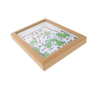 ABOOFAN Mahjong Photo Frame DIY Wooden Tabletop Ornament Traditional Chinese Shadow Box Decoration for Home Desk Birthday