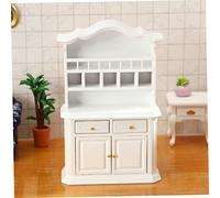 ABOOFAN Maison de Poupée Meuble Maison Miniature Décoratif Cabinet Daffichage pour Chambre et Dressing Modèle Européen Écologique et Portable