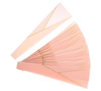 ABOOFAN Manchon d'Emballage pour Rose Unique 50 Pièces Sachets Triangulaires Rose Ligne Dorée Mate Matériau Plastique Résistant Déchirure pour Emballage Bouquet Fleurs et Occasions