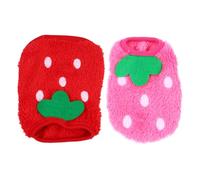 ABOOFAN Manteau d'hiver pour Chiot et Lapin 2 Pièces Chaud et Confortable en Polaire Corail, Style Unique et Facile à Porter pour Petits Chiens en Hiver